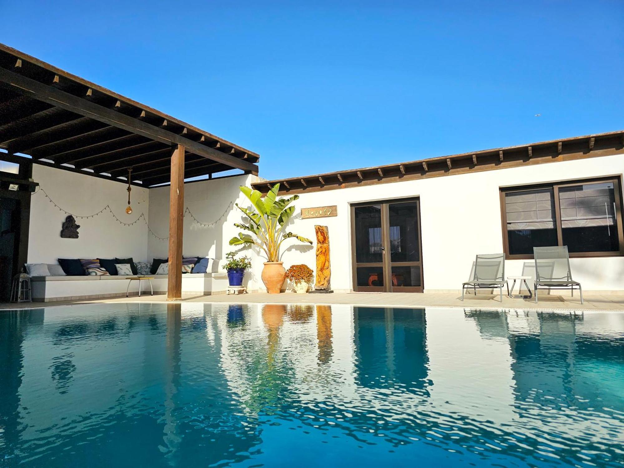 Villa Nazoly, Oasis De Tranquilidad Con Piscina Privada En El Corazon De Lanzarote Насарет Экстерьер фото